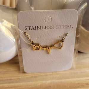 Paw Heartbeat Necklace